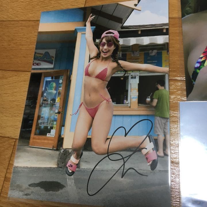 ［極美品］橋本梨菜　直筆サイン付き写真セット
