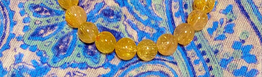 金運爆上げ　特別祈祷　秘蔵出品　５mm珠　高級ルチルクォーツ　高野山