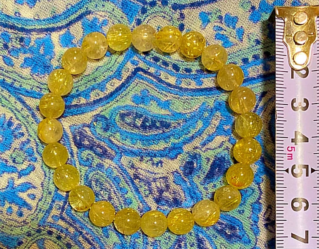 金運爆上げ　特別祈祷　秘蔵出品　５mm珠　高級ルチルクォーツ　高野山