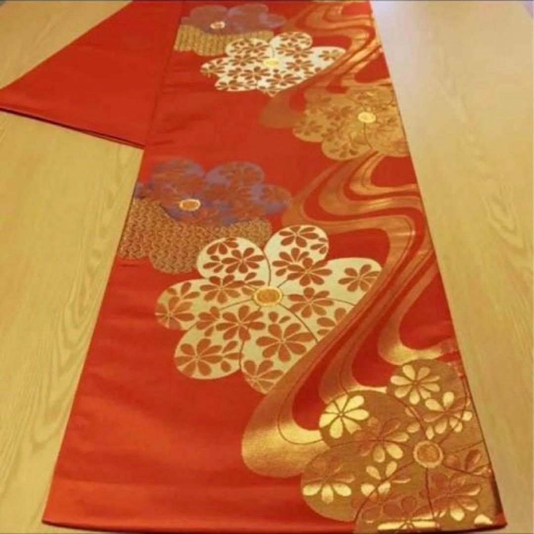 ✴️ひな祭り　テーブルランナー　兼タペストリー　新品❣️正絹　帯地　大　ハンドメイド