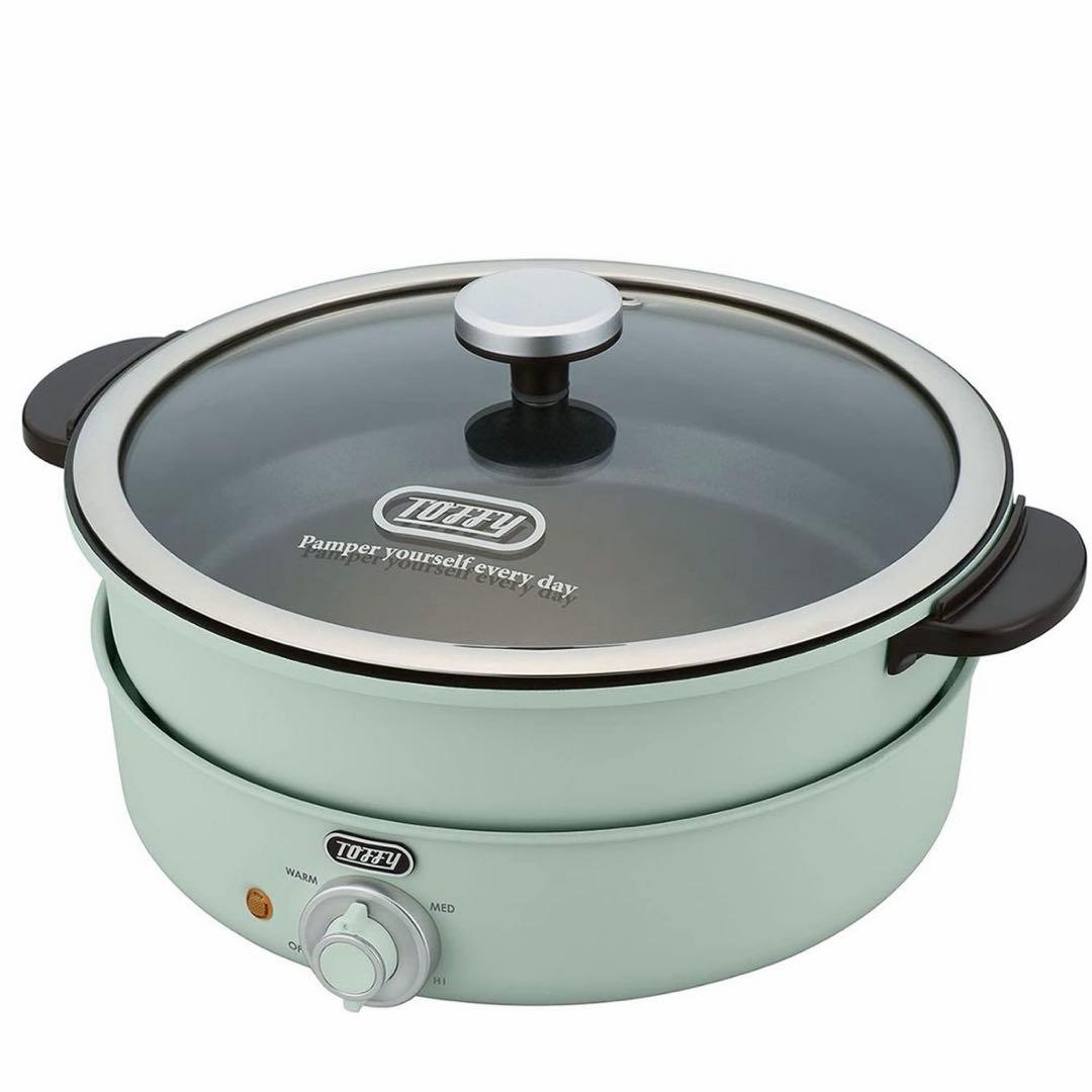 Toffy 電気グリル鍋 3.5L たこ焼き、別売りの焼肉プレートセット