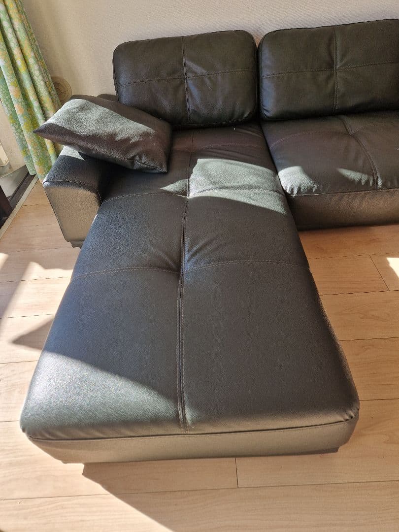 Ny's　3人掛け　カウチソファ　ロータイプ　Dorisクッション2個付属