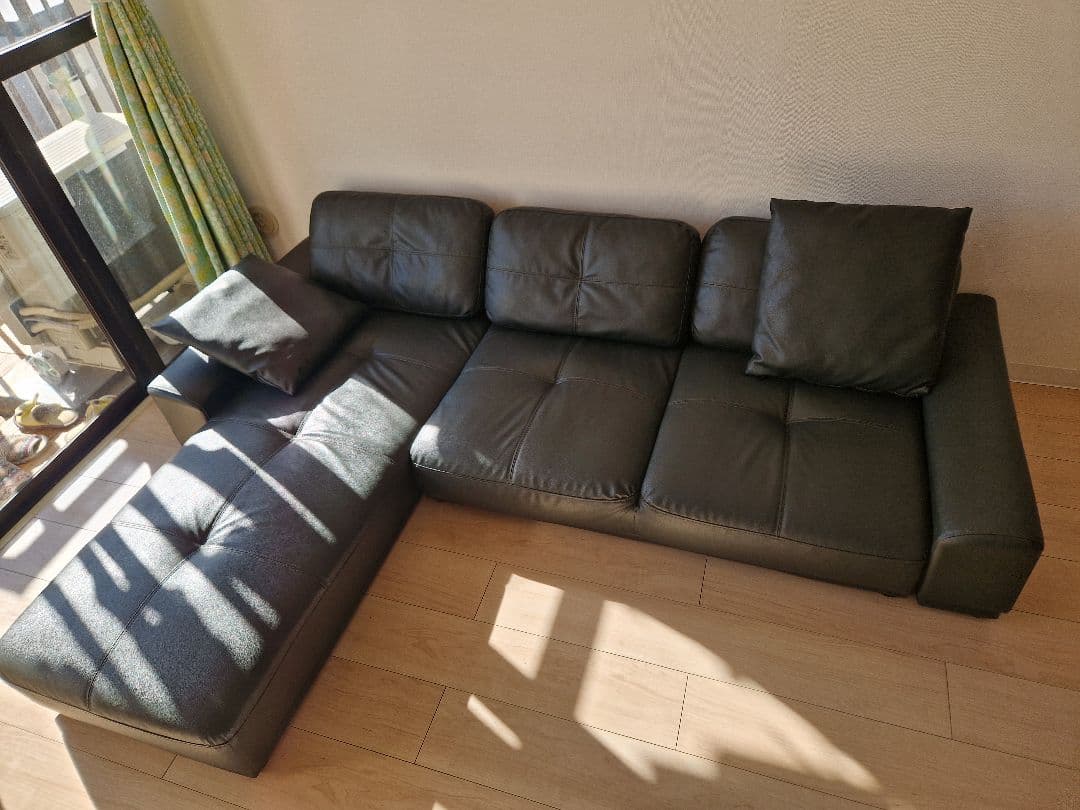 Ny's　3人掛け　カウチソファ　ロータイプ　Dorisクッション2個付属