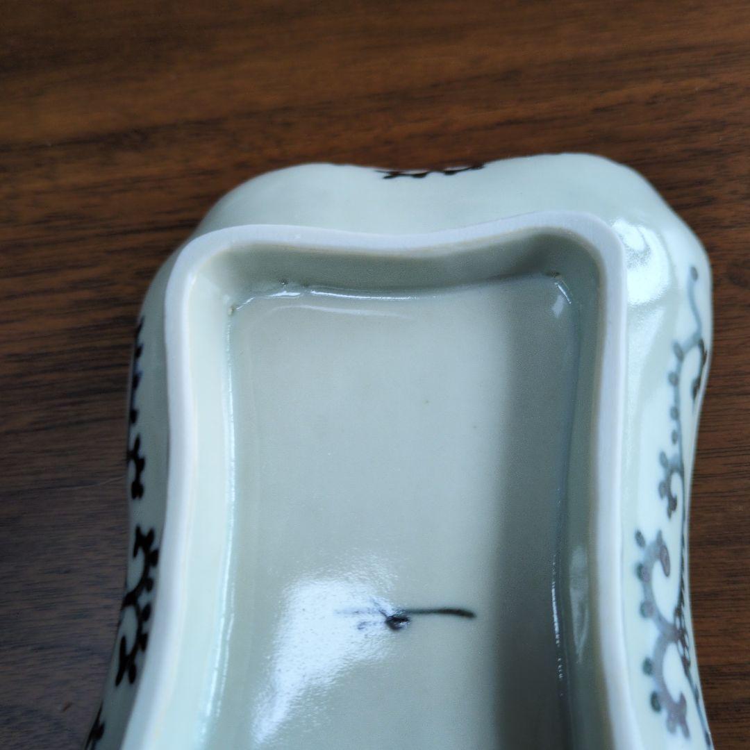 柳川謙治さん笹文隅切り反り深皿　３個