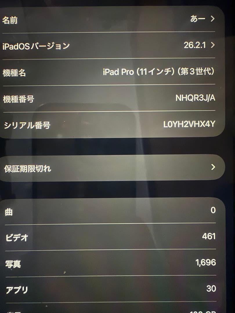 Apple iPad Pro (11インチ) (第3世代)