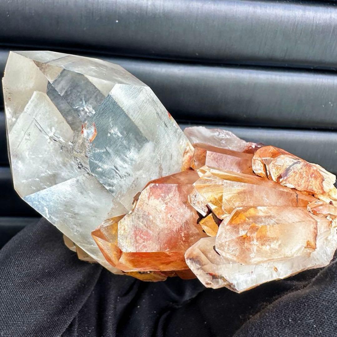 高透明度❗️レインボー♡超綺麗ライモナイト☆パイナップルピンククラスターA1545