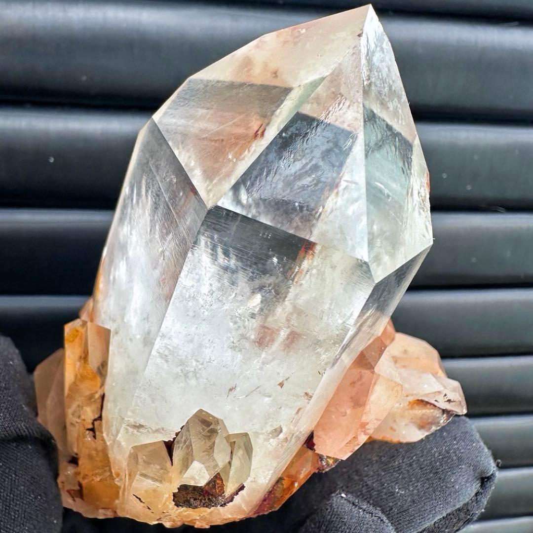 高透明度❗️レインボー♡超綺麗ライモナイト☆パイナップルピンククラスターA1545