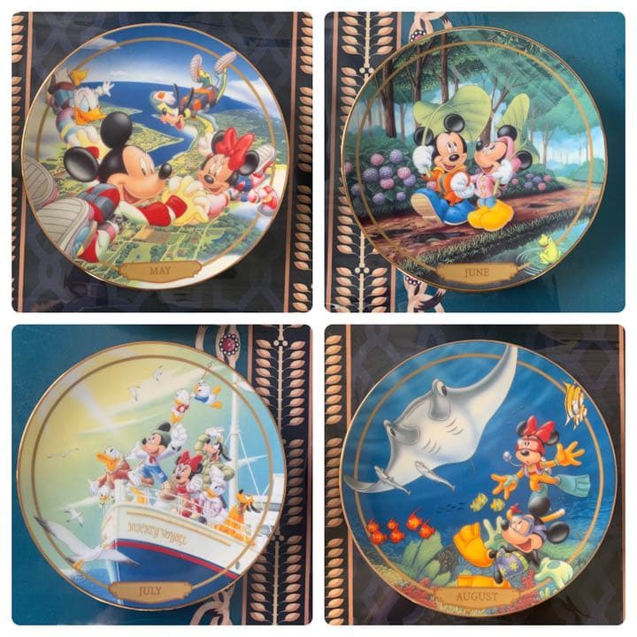 【ディズニー/Disney】マンスリープレート(1月〜12月)12点セット