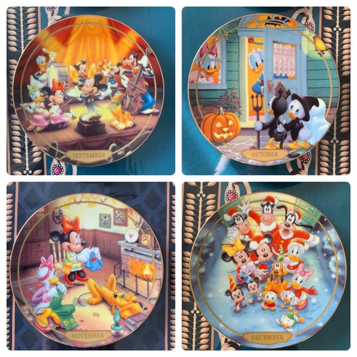 【ディズニー/Disney】マンスリープレート(1月〜12月)12点セット