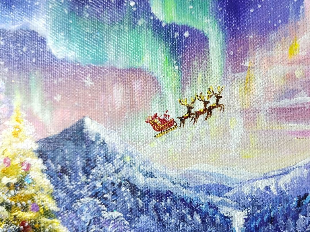 ♡*)様 【Christmas Party】アクリル画 F3 風景画 絵画