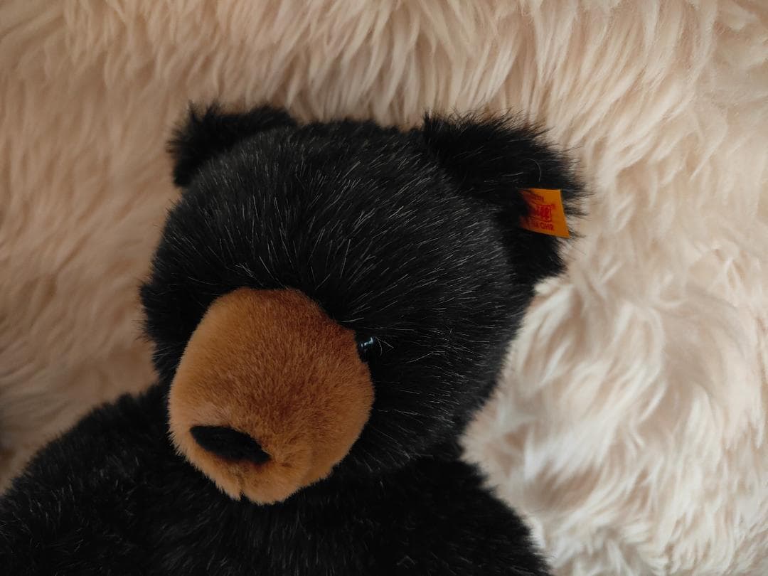 Steiff 黒熊ぬいぐるみ　ジョゼイ グリズリー ベアー 140周年記念