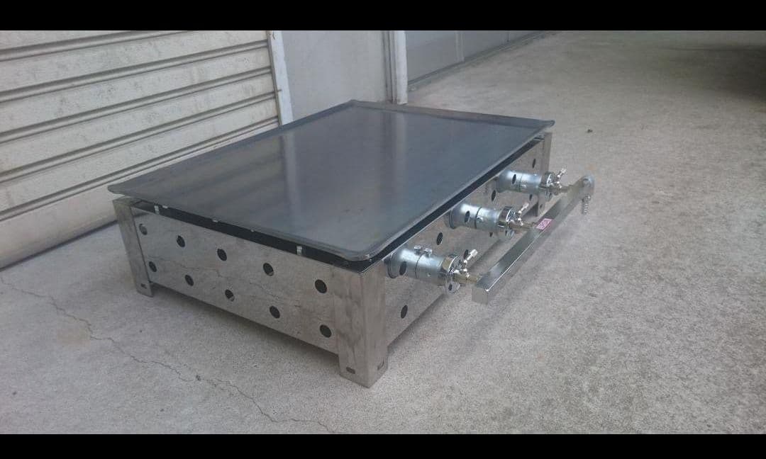 極厚な ６mm 鉄板 プロパンガスグリラー 学園文化祭り ハンバーガー BBQ