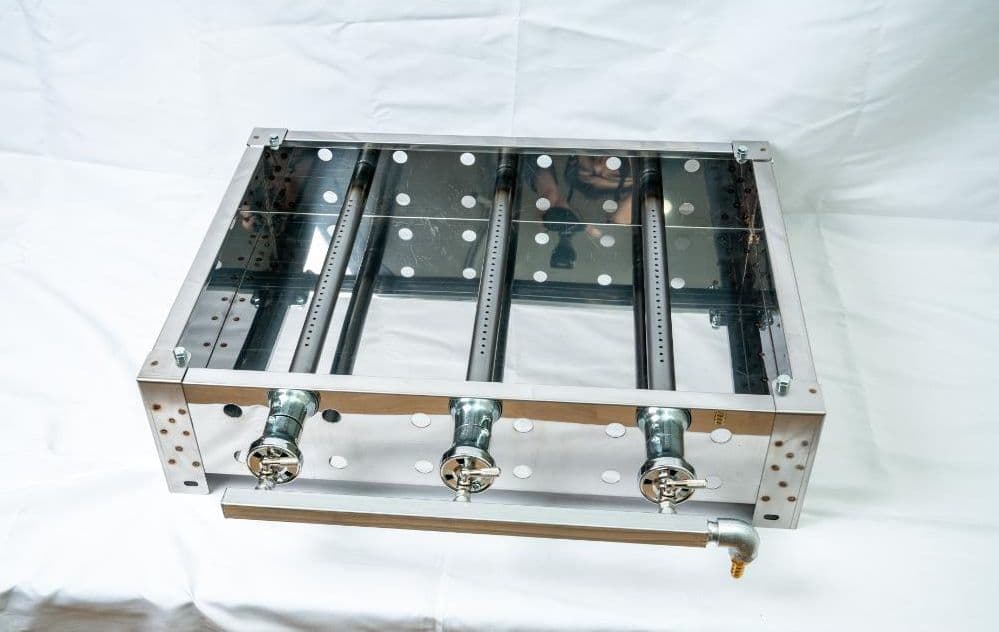 極厚な ６mm 鉄板 プロパンガスグリラー 学園文化祭り ハンバーガー BBQ