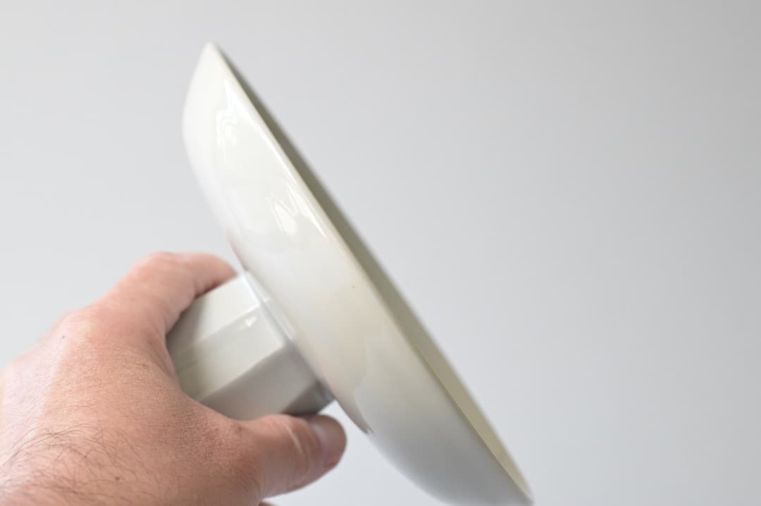森岡由利子　白磁高台皿　新品未使用　うつわ　陶磁器　器好きな方へ