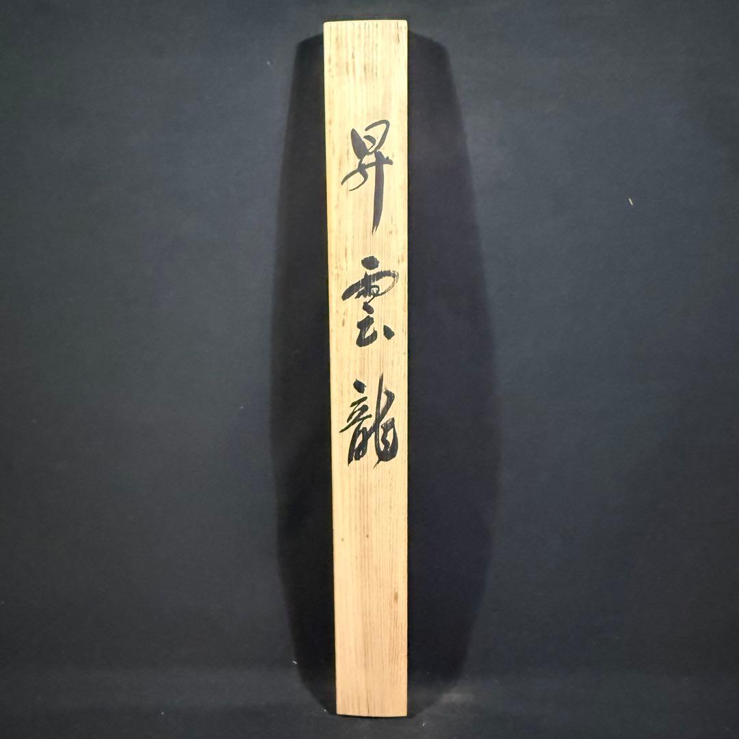 K114 今藤貴楽 「昇雲龍」 掛軸 日本画 絹本 共箱