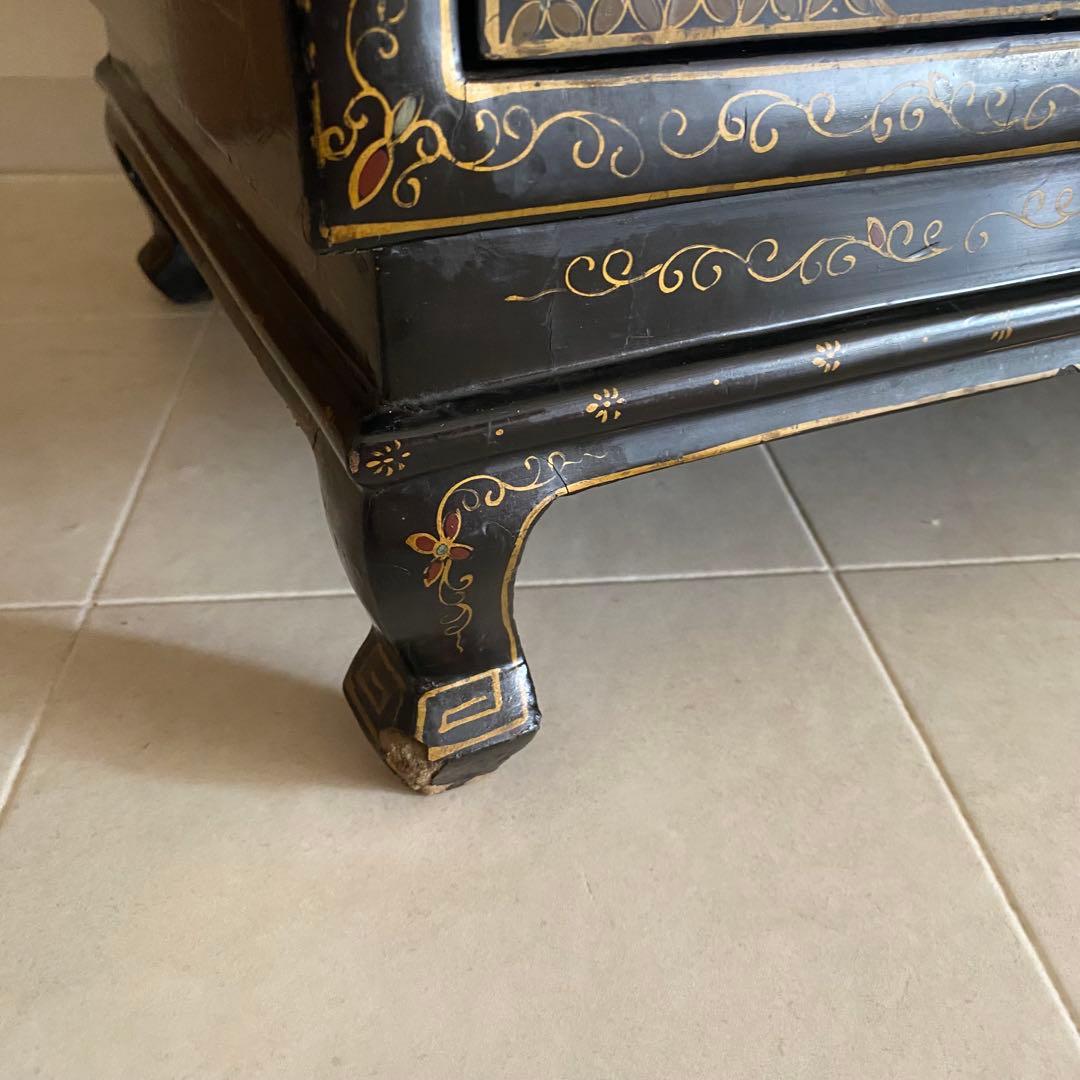 中国　アンティーク　キャビネット　李朝家具　中国家具　象嵌　和モダン　アジアン