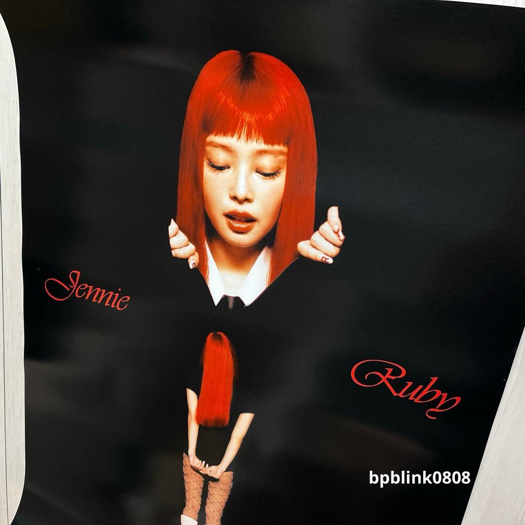 公式品　JENNIE ジェニ BLACKPINK Ruby 当選品 ポスター