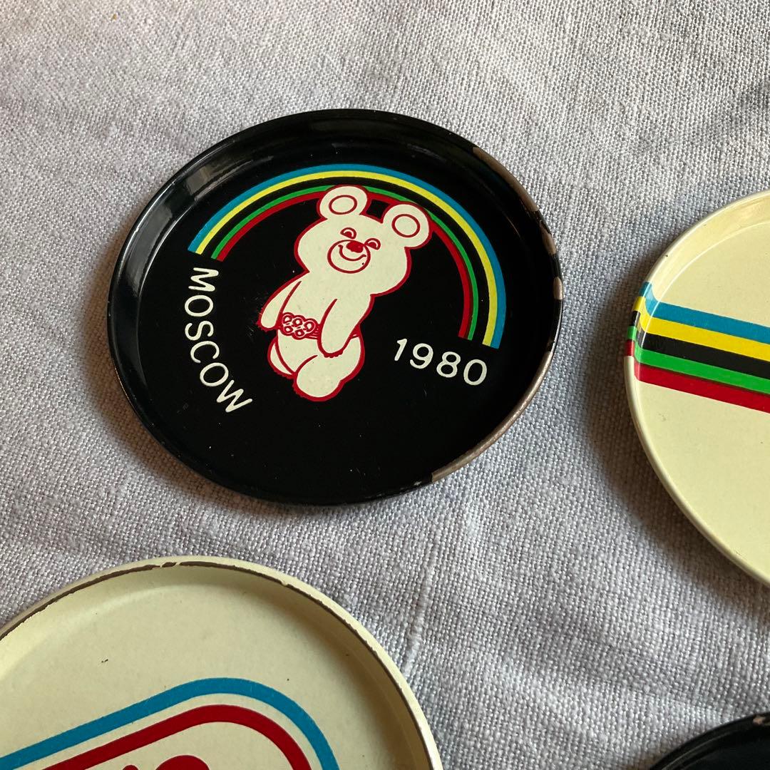 こぐまのミーシャ 1980年　モスクワオリンピック　ブリキ　小皿　13点