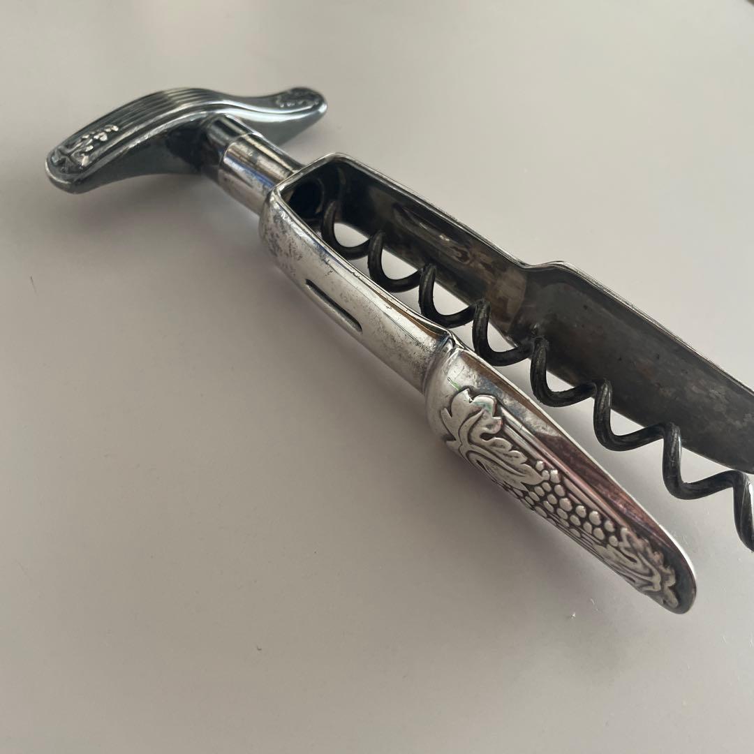 Christofle コルクスクリュー ブドウ装飾　ワイン