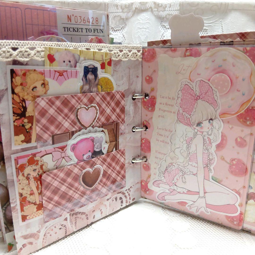 おすそ分けファイル♡ガール 紙もの イチゴとチョコのコラージュ