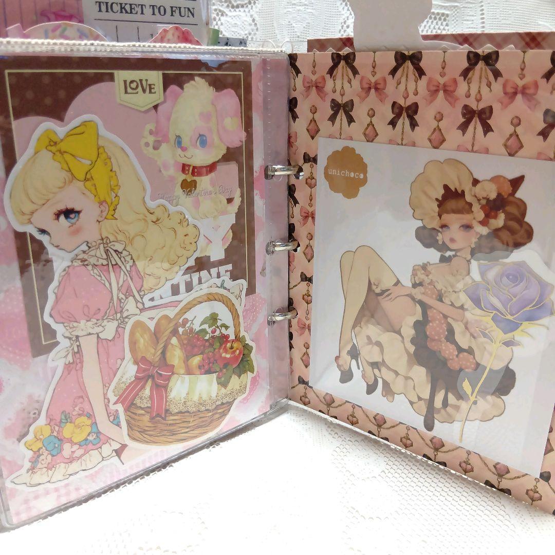 おすそ分けファイル♡ガール 紙もの イチゴとチョコのコラージュ