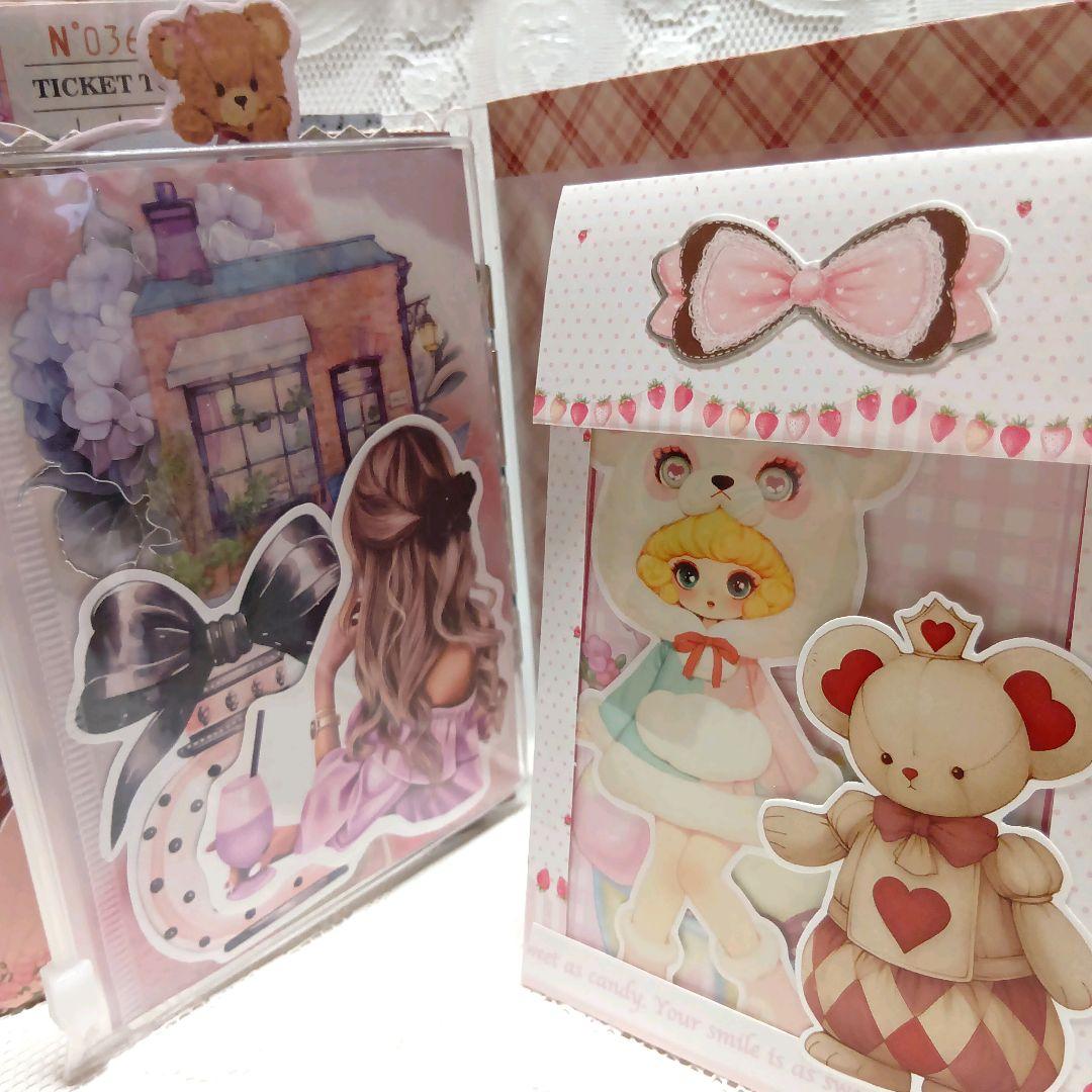 おすそ分けファイル♡ガール 紙もの イチゴとチョコのコラージュ