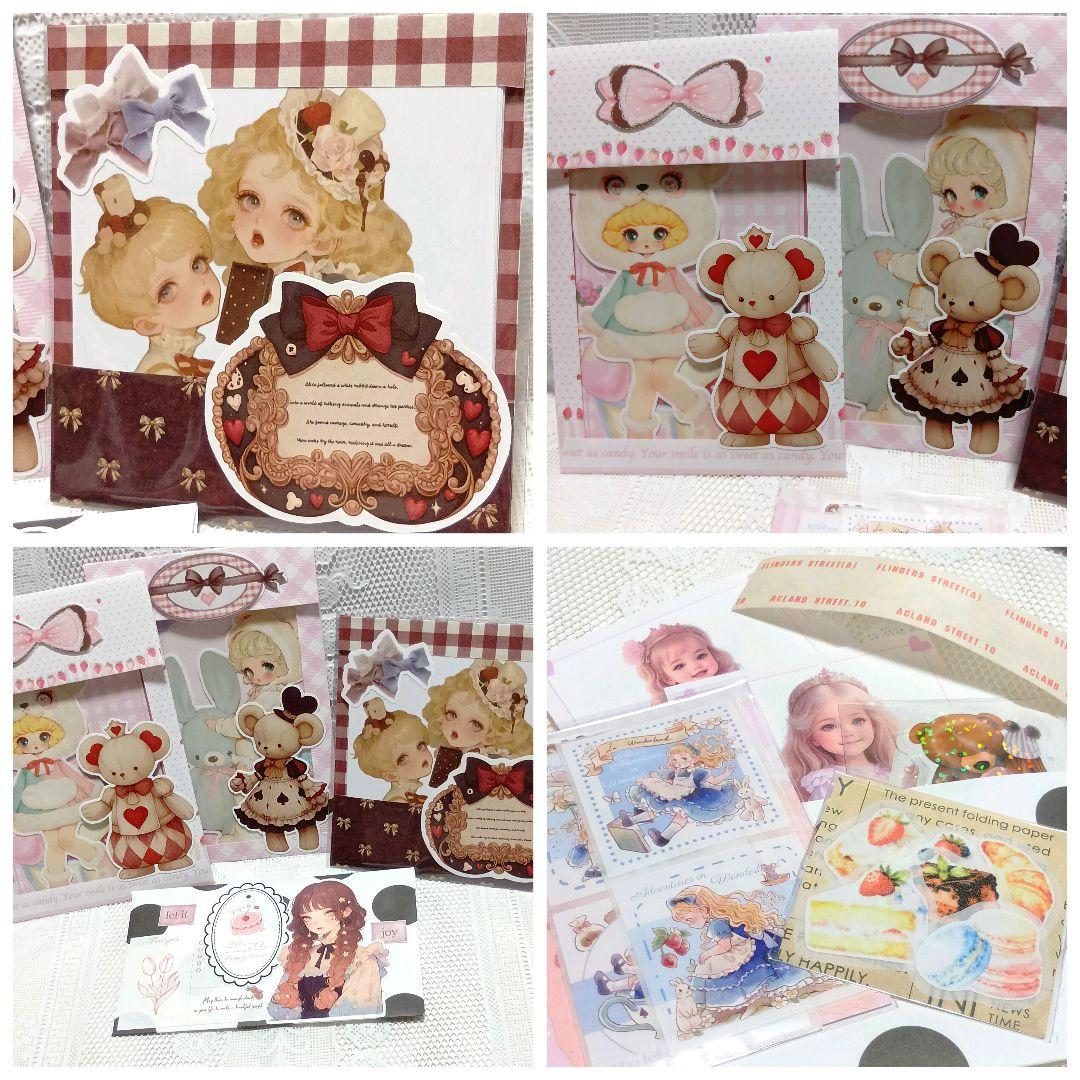 おすそ分けファイル♡ガール 紙もの イチゴとチョコのコラージュ