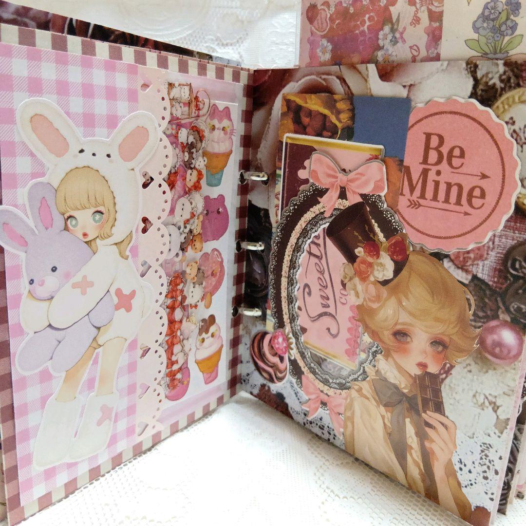 おすそ分けファイル♡ガール 紙もの イチゴとチョコのコラージュ
