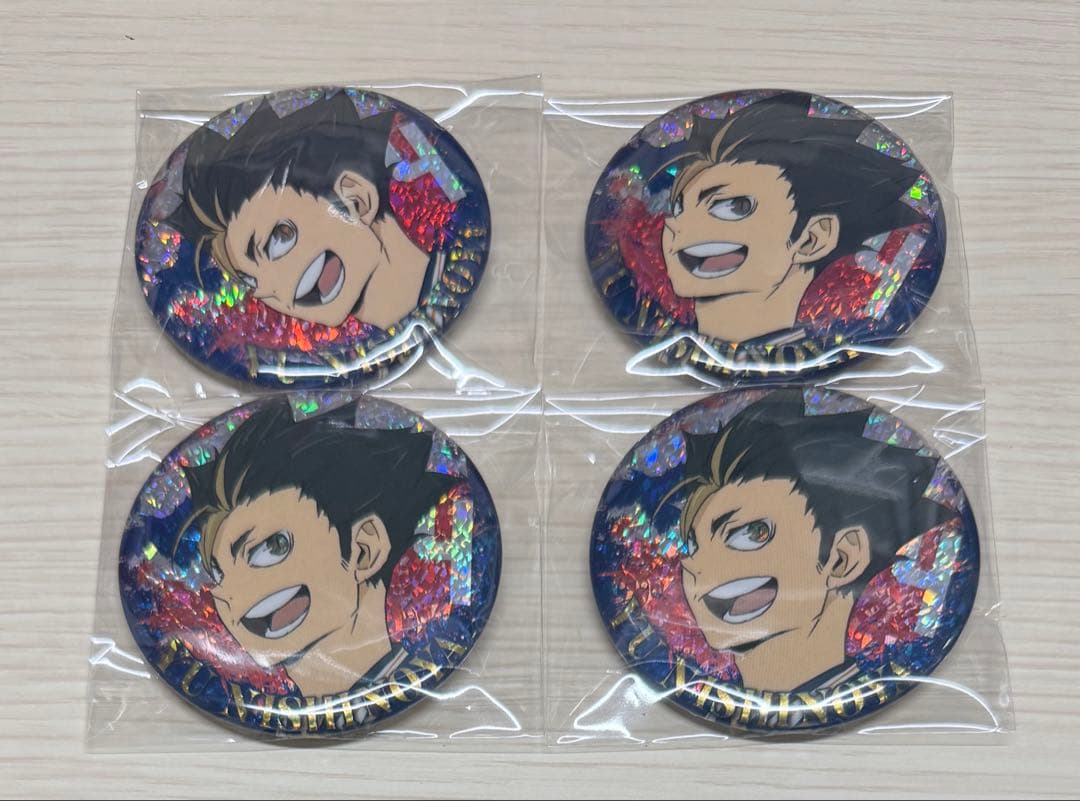 ハイキュー!! 缶バッジ ホログラム まとめ売り 影山飛雄 日向翔陽 月島蛍