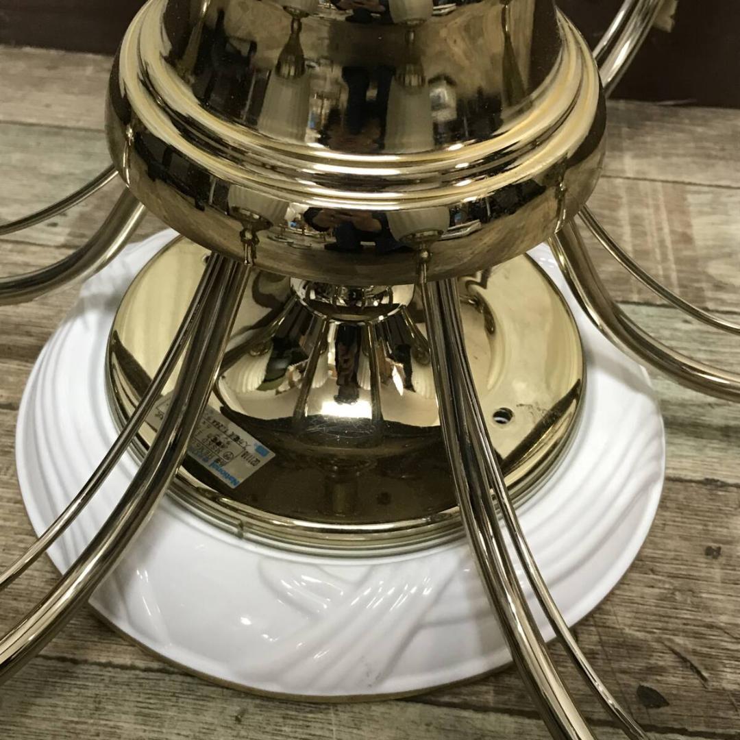 昭和レトロ Nationalくもりガラス 6灯 照明 HEM6098E 陶器