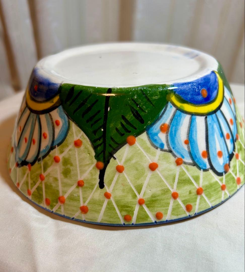 メキシコ　タラベラ焼き　サラダボウル　大2