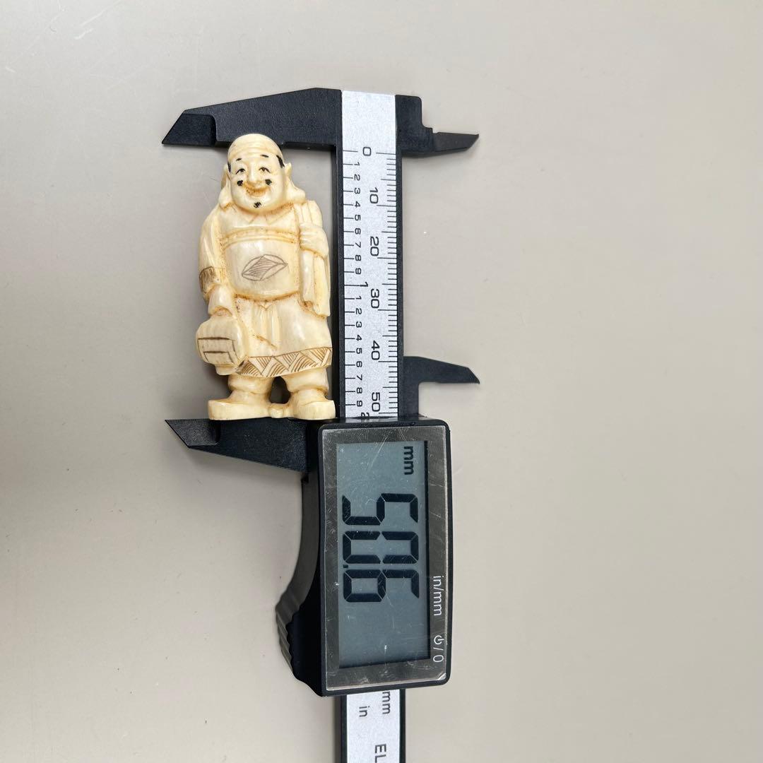 福の神像 4体セット彫刻根付天然素材アンティーク骨董飾り物古美術置物細密細工