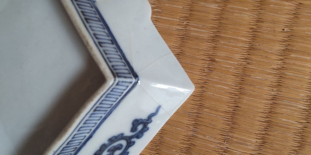 希少　幕末　鍋島　古伊万里　菱形刺し身皿5枚　骨董　アンティーク