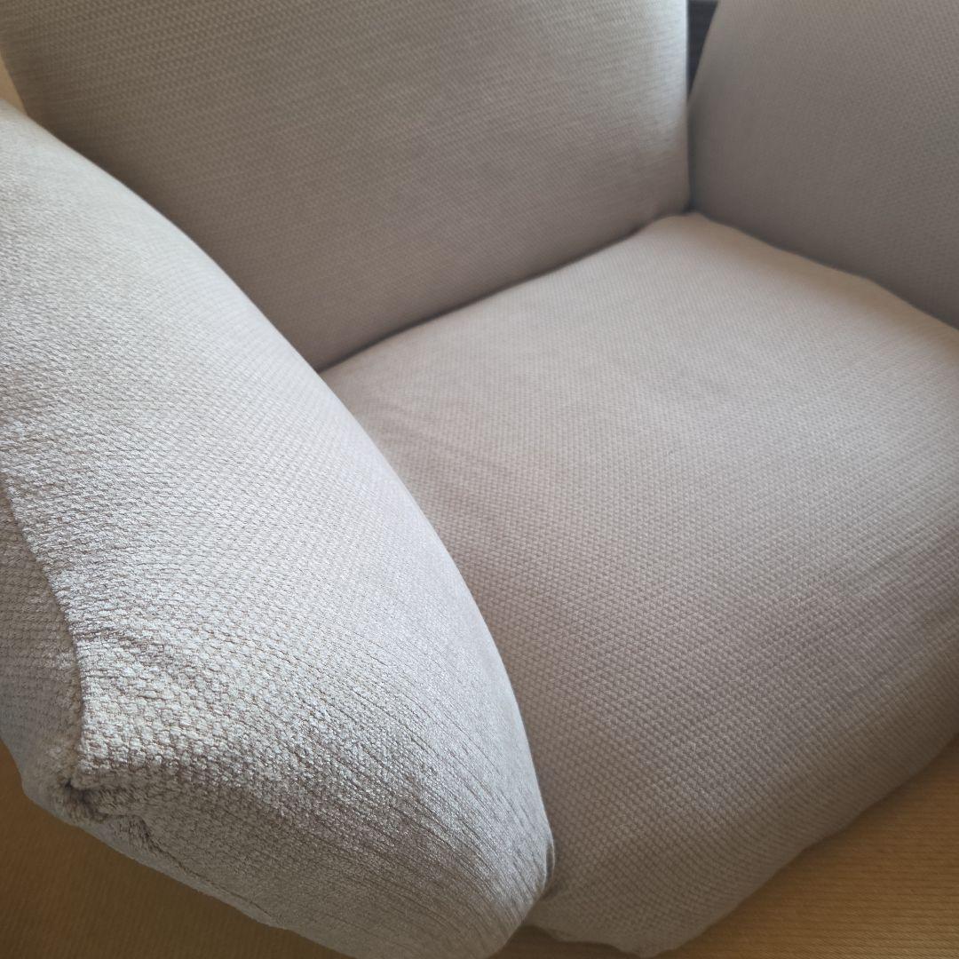 送料込【極美品】無印良品 リクライニング フロアソファ 1シーター ベージュ