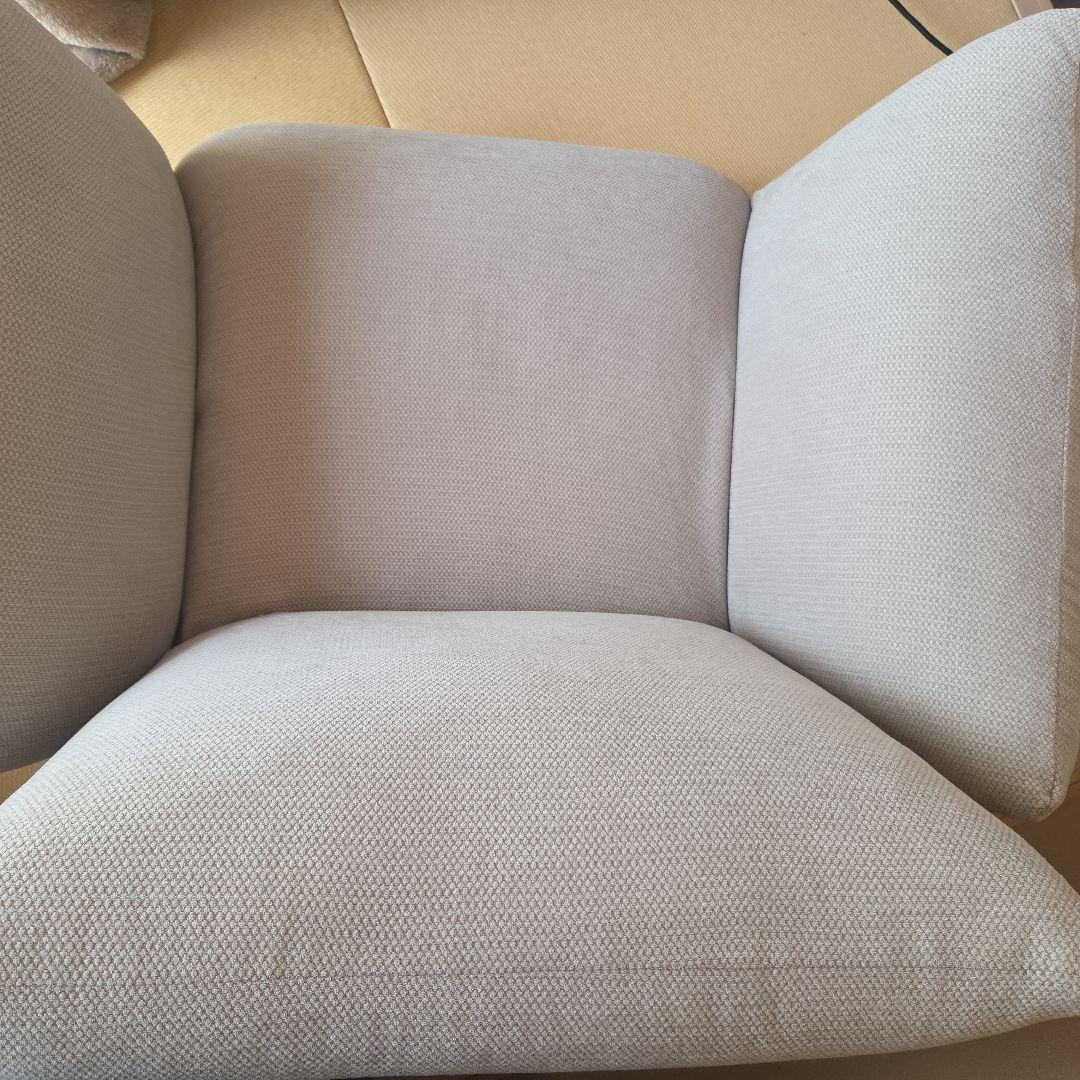 送料込【極美品】無印良品 リクライニング フロアソファ 1シーター ベージュ