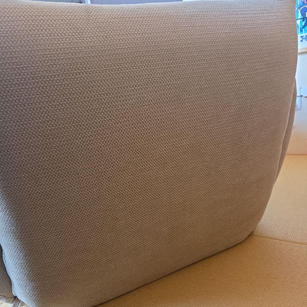 送料込【極美品】無印良品 リクライニング フロアソファ 1シーター ベージュ