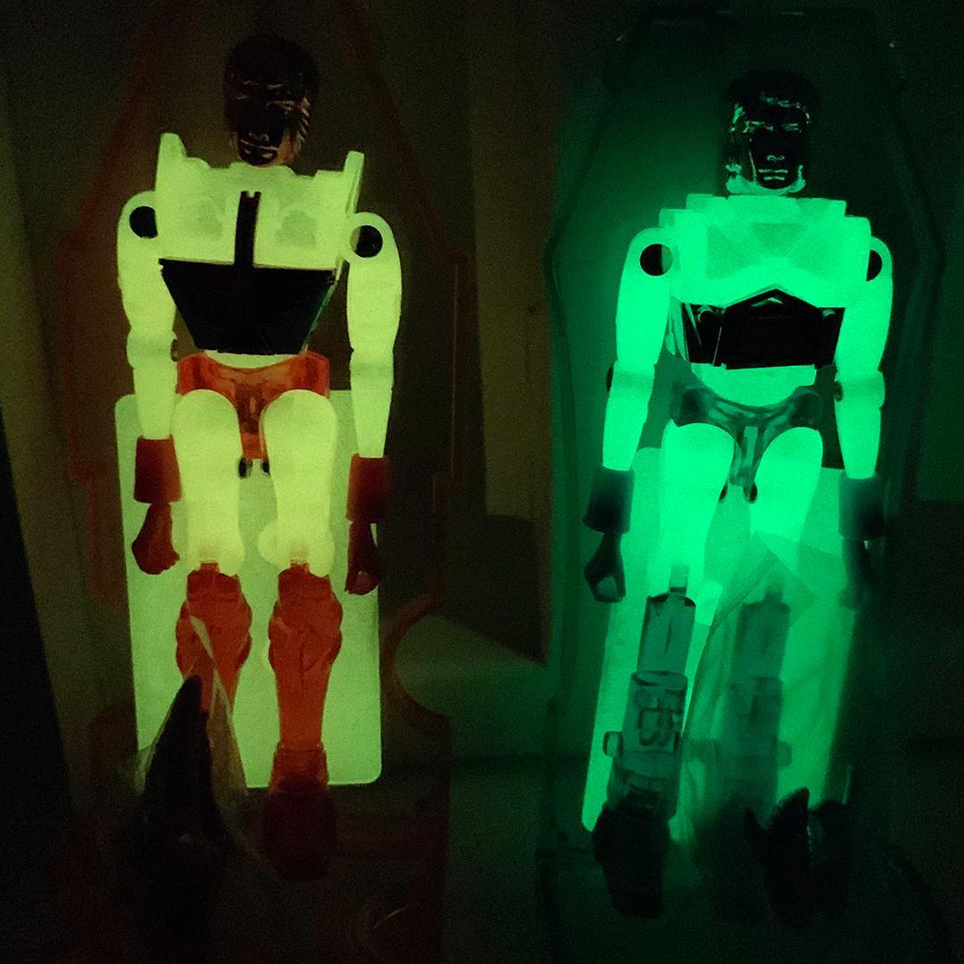 中古 αH7復活セット 復刻版ミクロマン アルファエッチ7 コマンド 蓄光