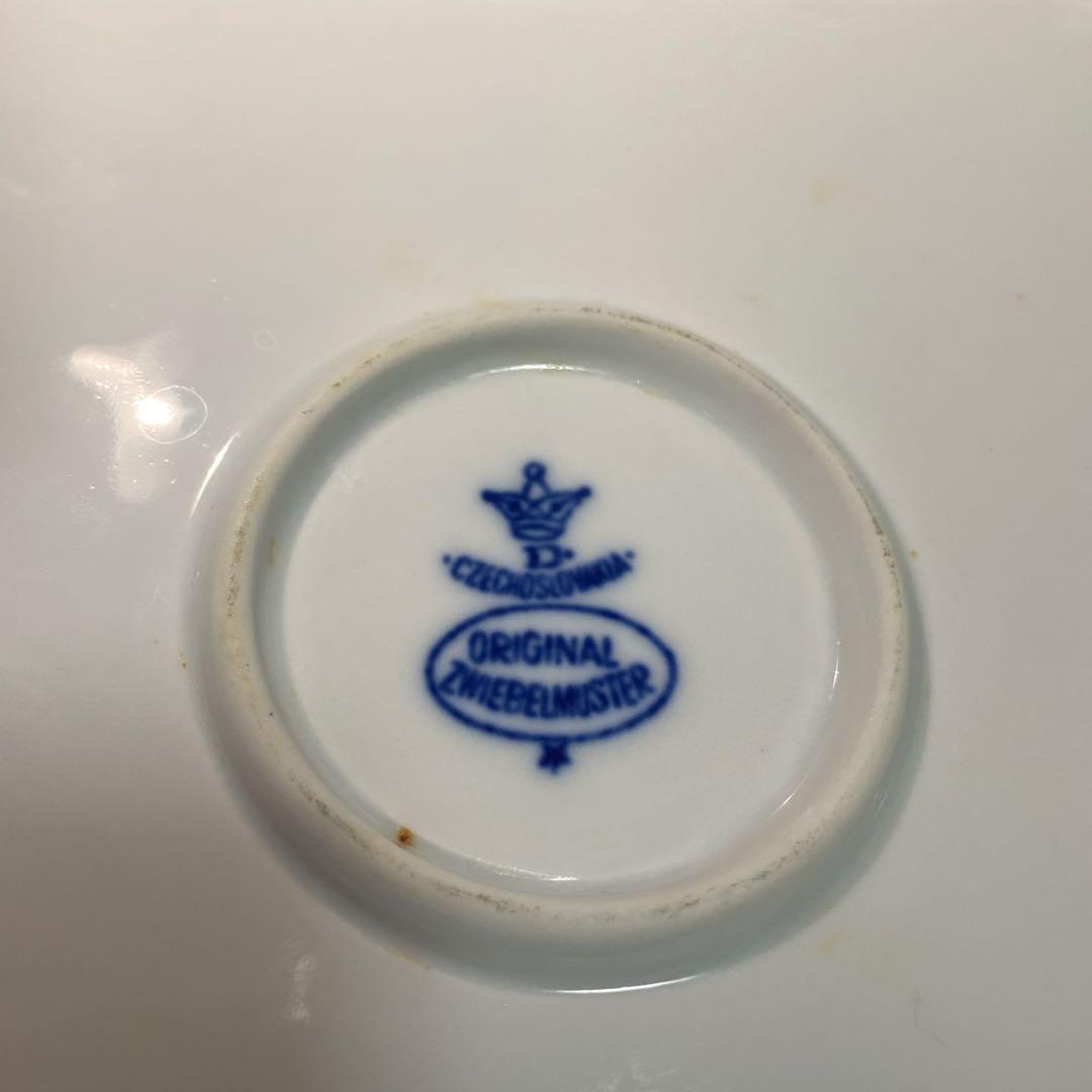 BOHEMIA ボヘミア ブルーオニオン パスタ皿 角皿 2点