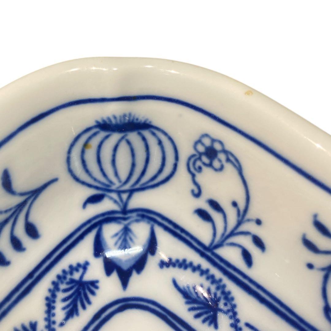 BOHEMIA ボヘミア ブルーオニオン パスタ皿 角皿 2点