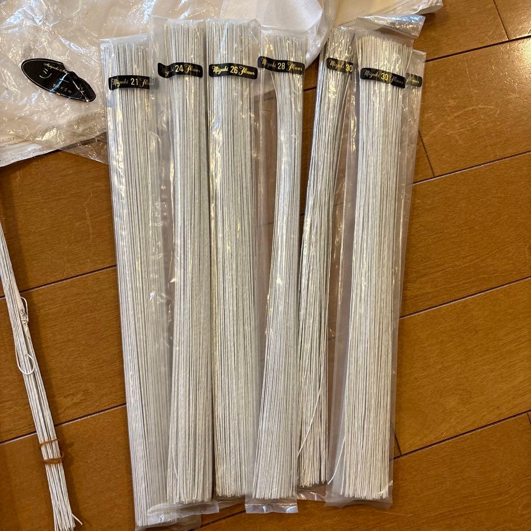 深雪　アートフラワー　材料　ワイヤー