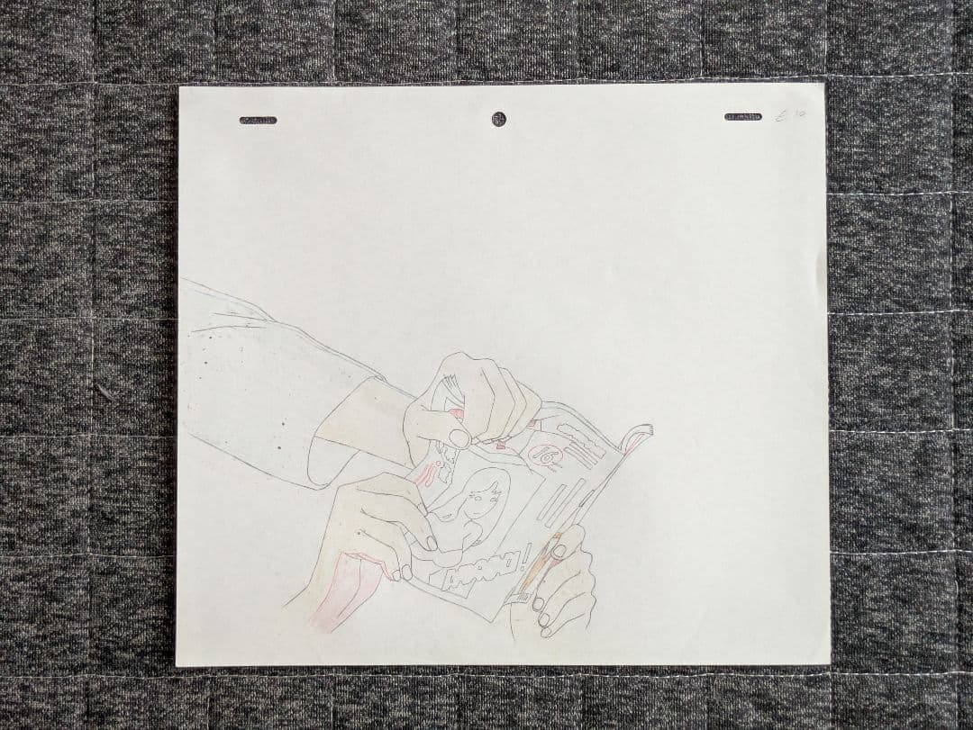 今敏「パーフェクトブルー」 本物のセル画、背景入りカット袋 マッドハウス