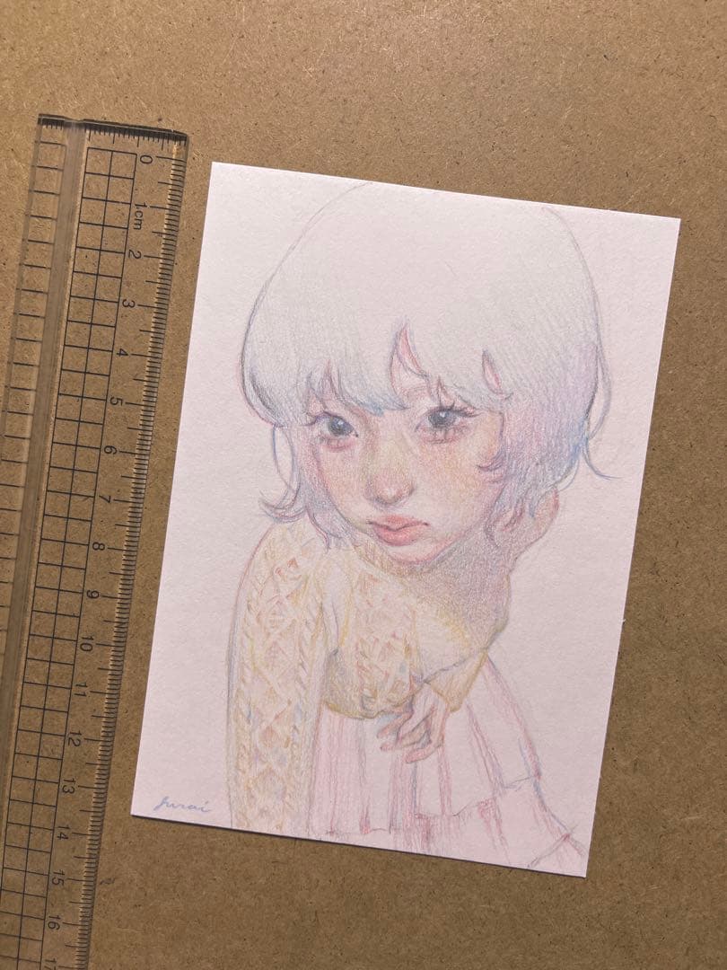 手描き　イラスト　絵　オリジナル　女の子