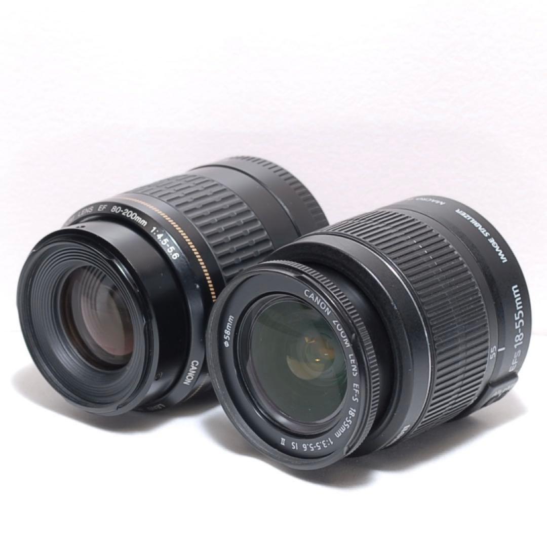 美品✨スポーツ観戦に✨Canon Kiss X9✨ダブルレンズ✨Wi-Fi機能