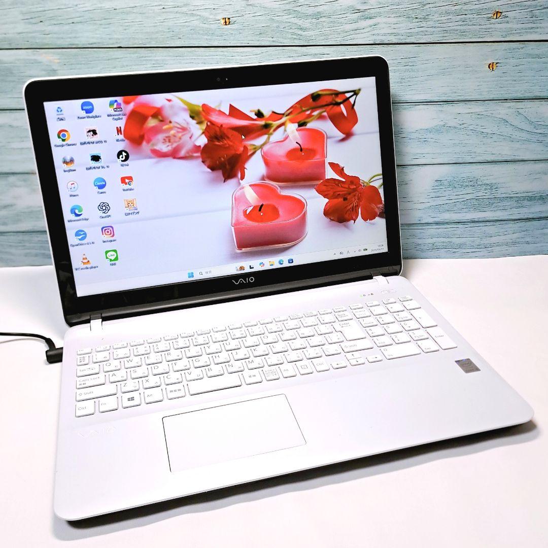b8【VAIO】設定済 SONYノートパソコン i3/1000GB win11