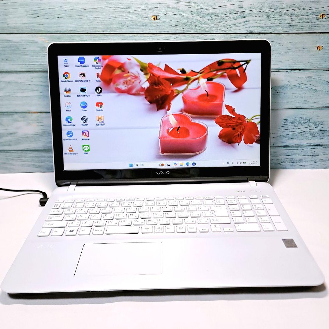 b8【VAIO】設定済 SONYノートパソコン i3/1000GB win11