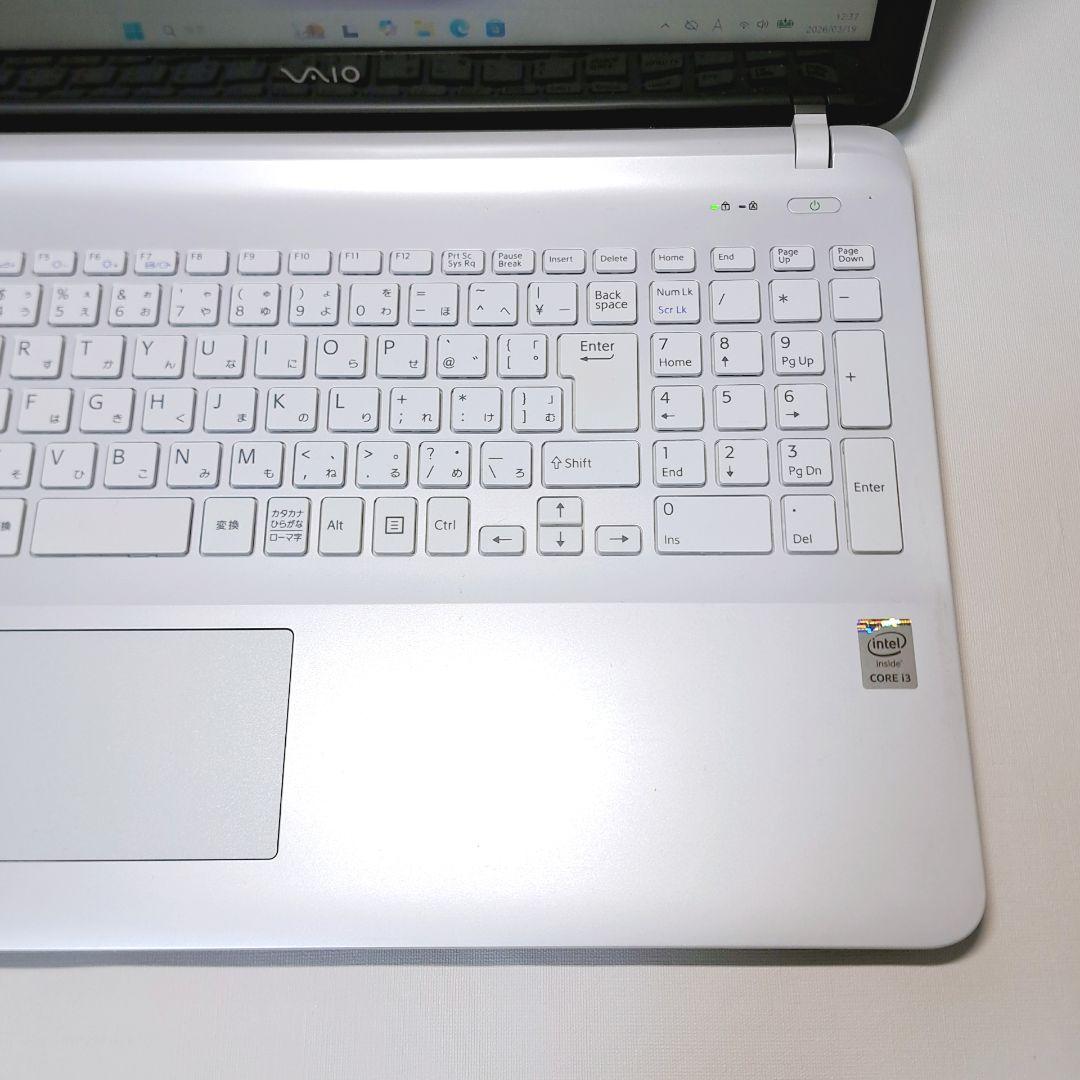 b8【VAIO】設定済 SONYノートパソコン i3/1000GB win11