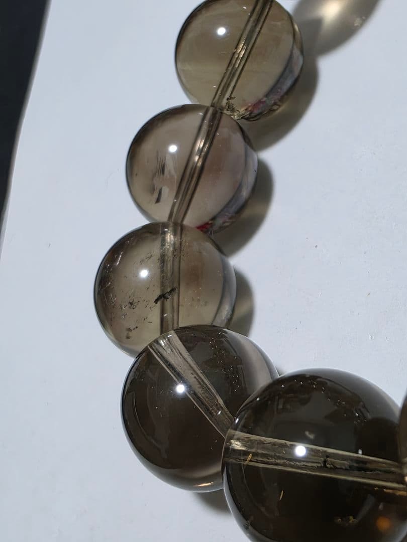 14ミリ　ゼウスクォーツ　スモーキーシトリン　魔晶ゼウス　ブレスレット