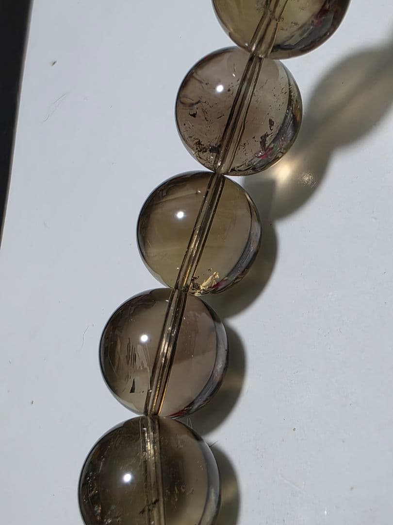 14ミリ　ゼウスクォーツ　スモーキーシトリン　魔晶ゼウス　ブレスレット