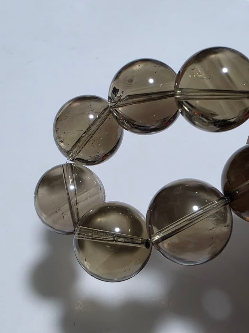 14ミリ　ゼウスクォーツ　スモーキーシトリン　魔晶ゼウス　ブレスレット