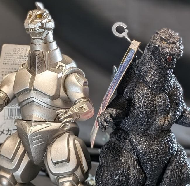 平成ＶＳゴジラ＆メカゴジラ（バンダイ）タグ付ソフビフィギュア２体セット